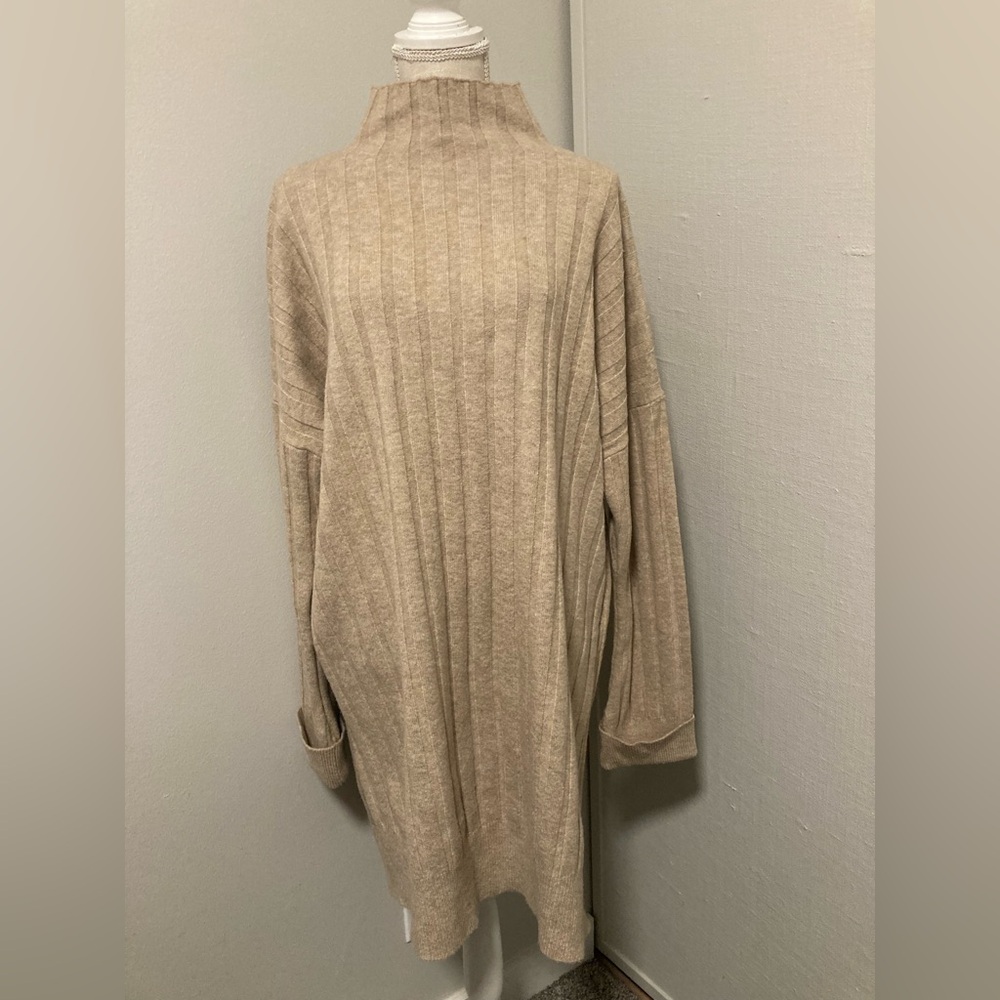 Topshop Taupe Cowl Neck Sweater